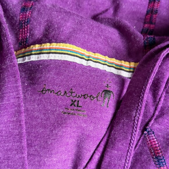 Smartwool Pullover Lightweight Hoodie (Purple) - Size XL - Picture 3 of 7
